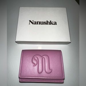 Nanushka Kingsley embossed-logo wallet